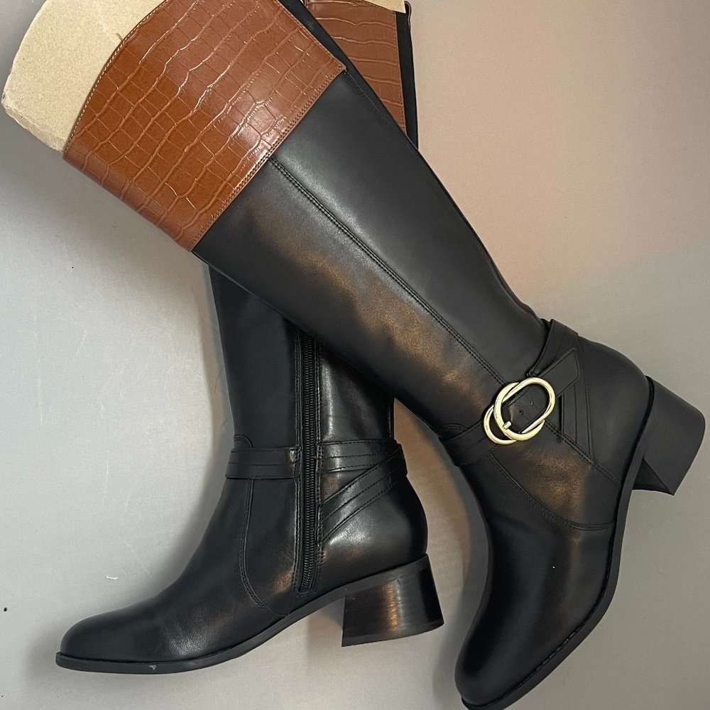 NWOT Marc Fisher Medium Calf Leather Tall Shaft Boots - Picture 9 of 9